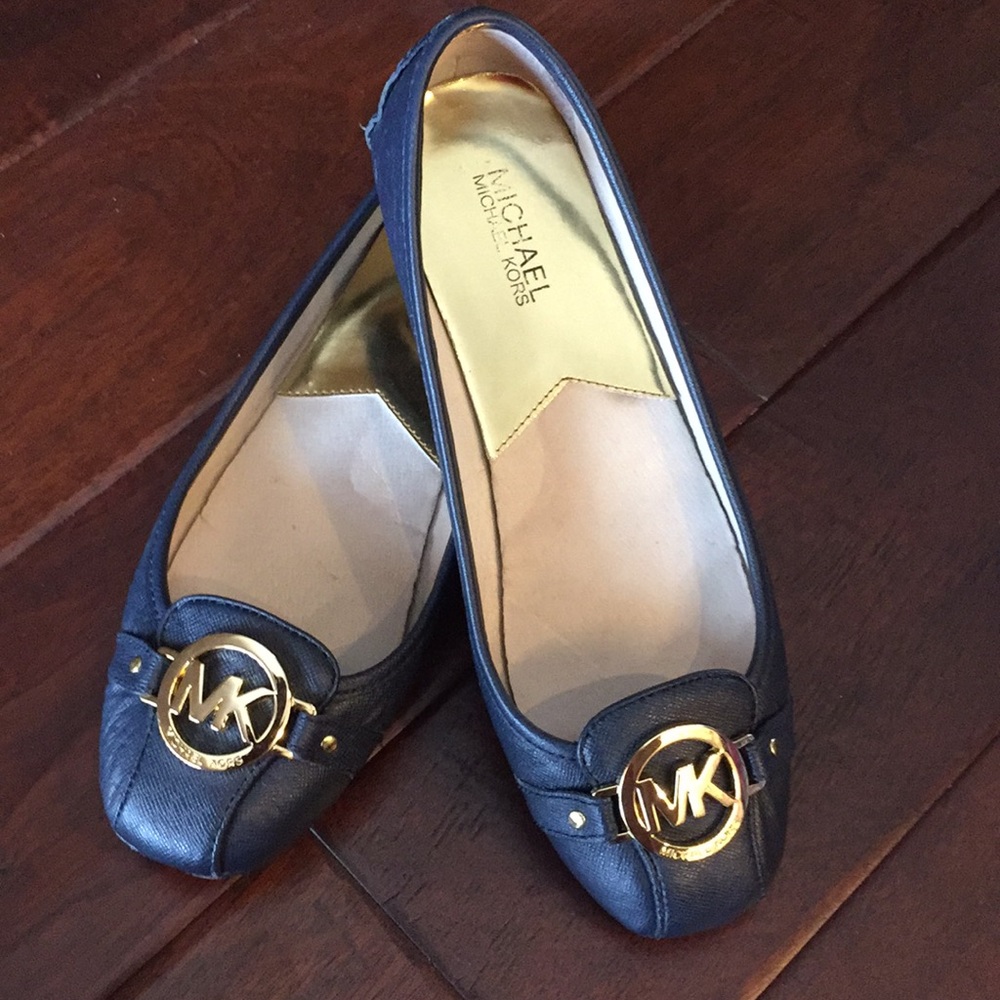 Michael Kors Leather Fulton Moc Flats size 9